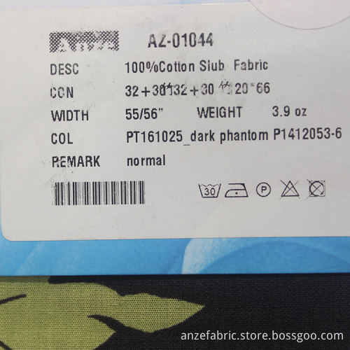 Top quality cotton slub fabric for shirting